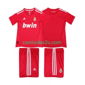 Camisolas de futebol Real Madrid 2011 2012 Retro Criança Equipamento 3ª Manga Curta